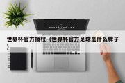 世界杯官方授权（世界杯官方足球是什么牌子）