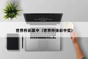 世界杯彩票中（世界杯体彩中奖）