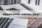 巴西世界杯名单号码（巴西世界杯人员名单）