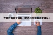 世界杯有哪些球队（世界杯应该有几支球队）